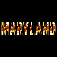 Maryland Word Flag Tall T-Shirt