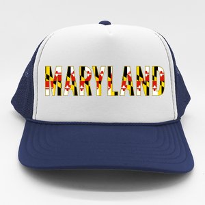 Maryland Word Flag Trucker Hat