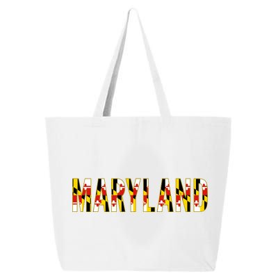 Maryland Word Flag 25L Jumbo Tote