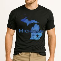 Michigan American State Outline Map Usa Cooling Performance Crew T-Shirt
