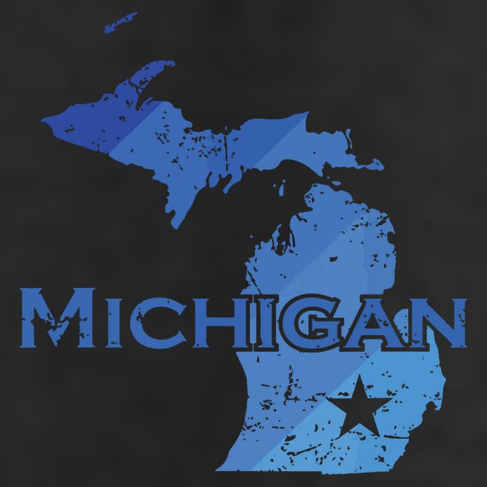 Michigan American State Outline Map Usa Adult Drive Performance Visor