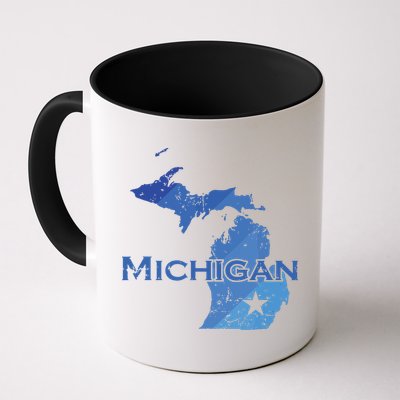 Michigan American State Outline Map Usa Mug