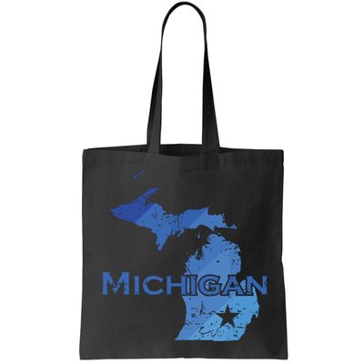 Michigan American State Outline Map Usa Bag