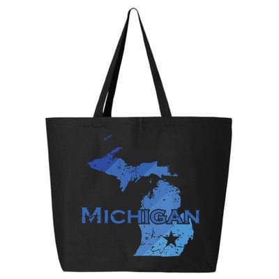 Michigan American State Outline Map Usa 25L Jumbo Tote
