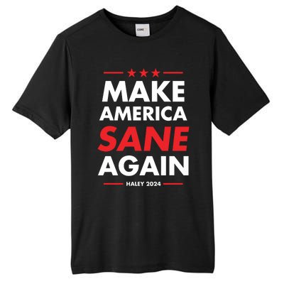 Make America Sane Again Haley 2024 Tall Fusion ChromaSoft Performance T-Shirt