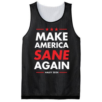 Make America Sane Again Haley 2024 Mesh Reversible Basketball Jersey Tank