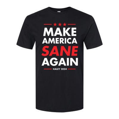 Make America Sane Again Haley 2024 Softstyle CVC T-Shirt