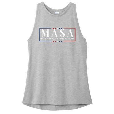 Make America Straight Again Political Funny Sarcastic Ladies PosiCharge Tri-Blend Wicking Tank