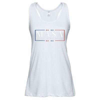 Make America Straight Again Political Funny Sarcastic Ladies Essential Flowy Tank