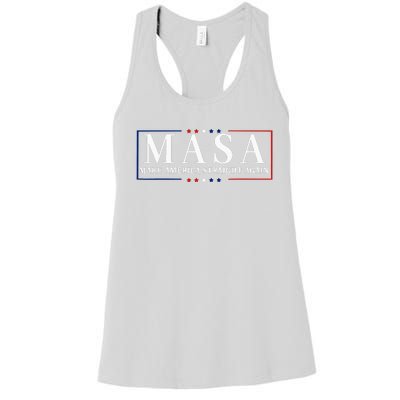 Make America Straight Again Political Funny Sarcastic Women's Racerback Tank