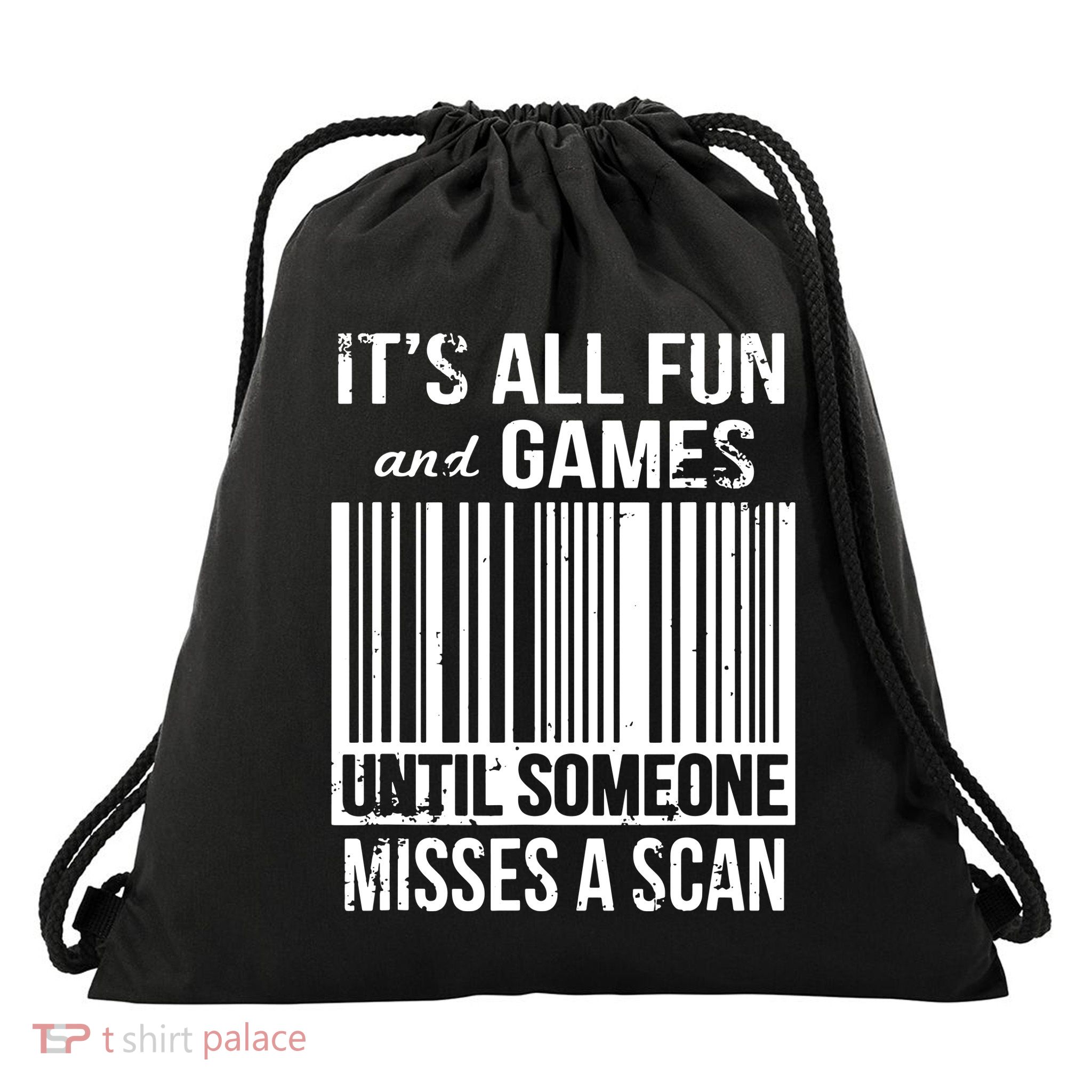 Misses A Scan Postal Worker Drawstring Bag