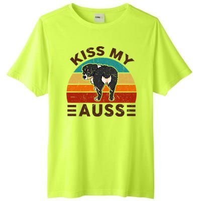 Mini Australian Shepherd Kiss My Auss Funnny Dog Tall Fusion ChromaSoft Performance T-Shirt