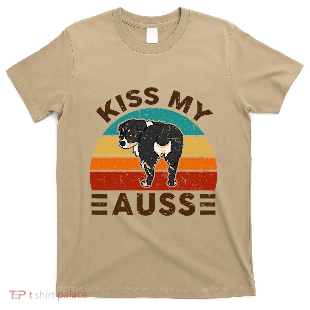 Mini Australian Shepherd Kiss My Auss Funnny Dog T-Shirt