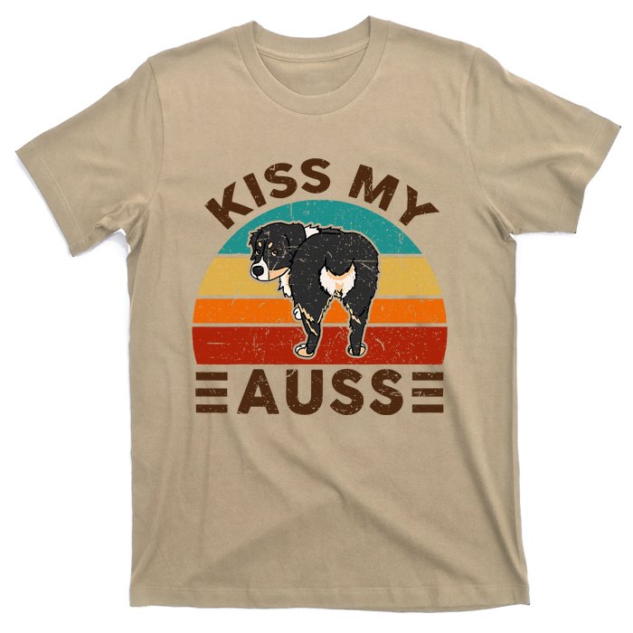 Mini Australian Shepherd Kiss My Auss Funnny Dog T-Shirt