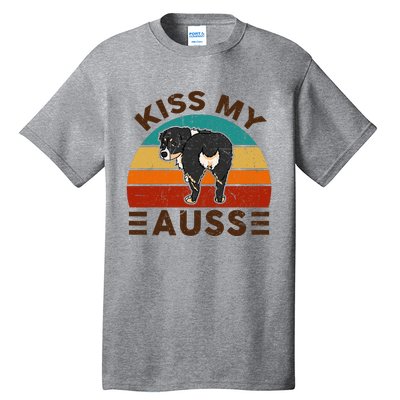 Mini Australian Shepherd Kiss My Auss Funnny Dog Tall T-Shirt