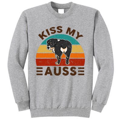 Mini Australian Shepherd Kiss My Auss Funnny Dog Tall Sweatshirt