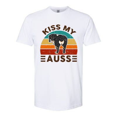 Mini Australian Shepherd Kiss My Auss Funnny Dog Softstyle CVC T-Shirt