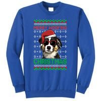 Miniature American Shepherd Dog Merry Woofing Christmas Great Gift Tall Sweatshirt