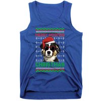 Miniature American Shepherd Dog Merry Woofing Christmas Great Gift Tank Top