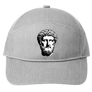 Marcus Aurelius Statue Blackwork 7-Panel Snapback Hat