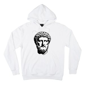 Marcus Aurelius Statue Blackwork Hoodie