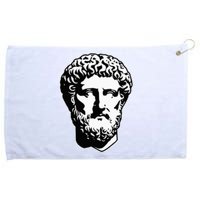 Marcus Aurelius Statue Blackwork Grommeted Golf Towel