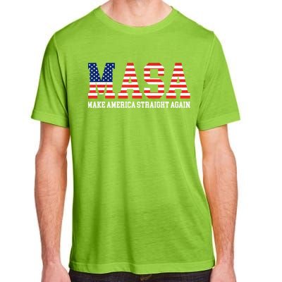 Make America Straight Again MASA Funny Political Sarcastic Adult ChromaSoft Performance T-Shirt