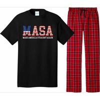 Make America Straight Again MASA Funny Political Sarcastic Pajama Set