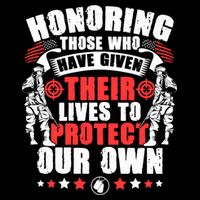 Military American Soldier Memorial Honoring Drawstring Bag