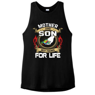 Mother And Son Best Friend For Life Gift Ladies PosiCharge Tri-Blend Wicking Tank