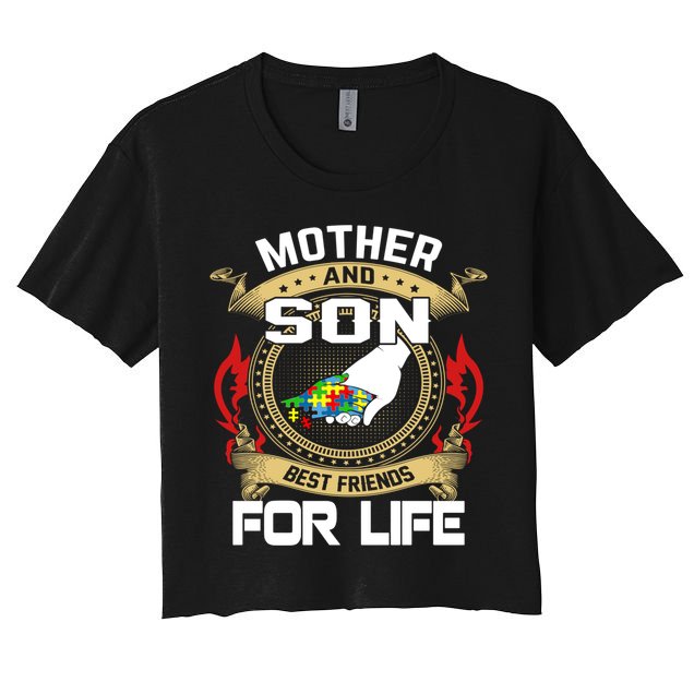Mother And Son Best Friend For Life Gift Crop Top