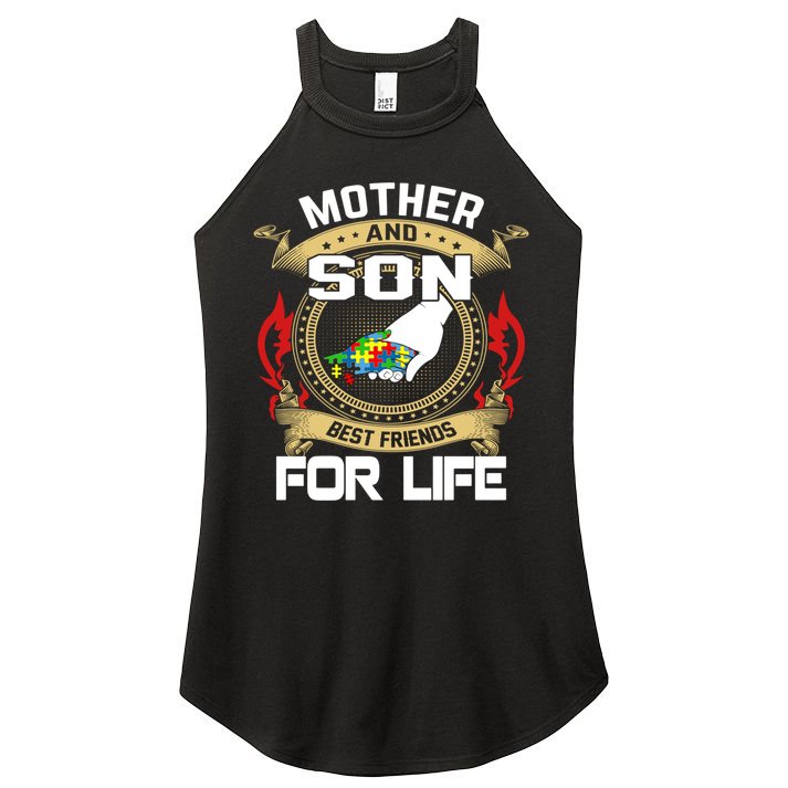 Mother And Son Best Friend For Life Gift Women's Perfect Tri Rocker Tank
