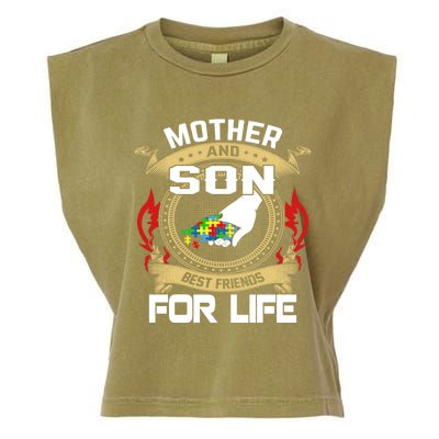 Mother And Son Best Friend For Life Gift Garment-Dyed Women's Muscle Tee