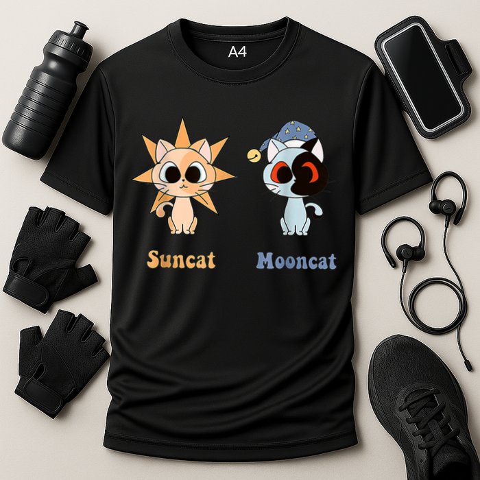 Moondrop And Sundrop As Fnaf Security Breach Cats Cooling Performance Crew T-Shirt