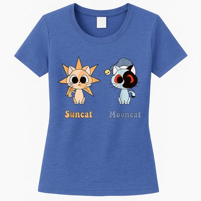 Moondrop And Sundrop As Fnaf Security Breach Cats Womens T-Shirt