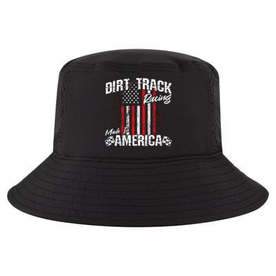 Modified And Sprint Cars American Flag Dirt Track Racing Gift Cool Comfort Performance Bucket Hat