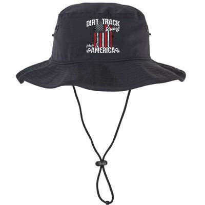 Modified And Sprint Cars American Flag Dirt Track Racing Gift Legacy Cool Fit Booney Bucket Hat