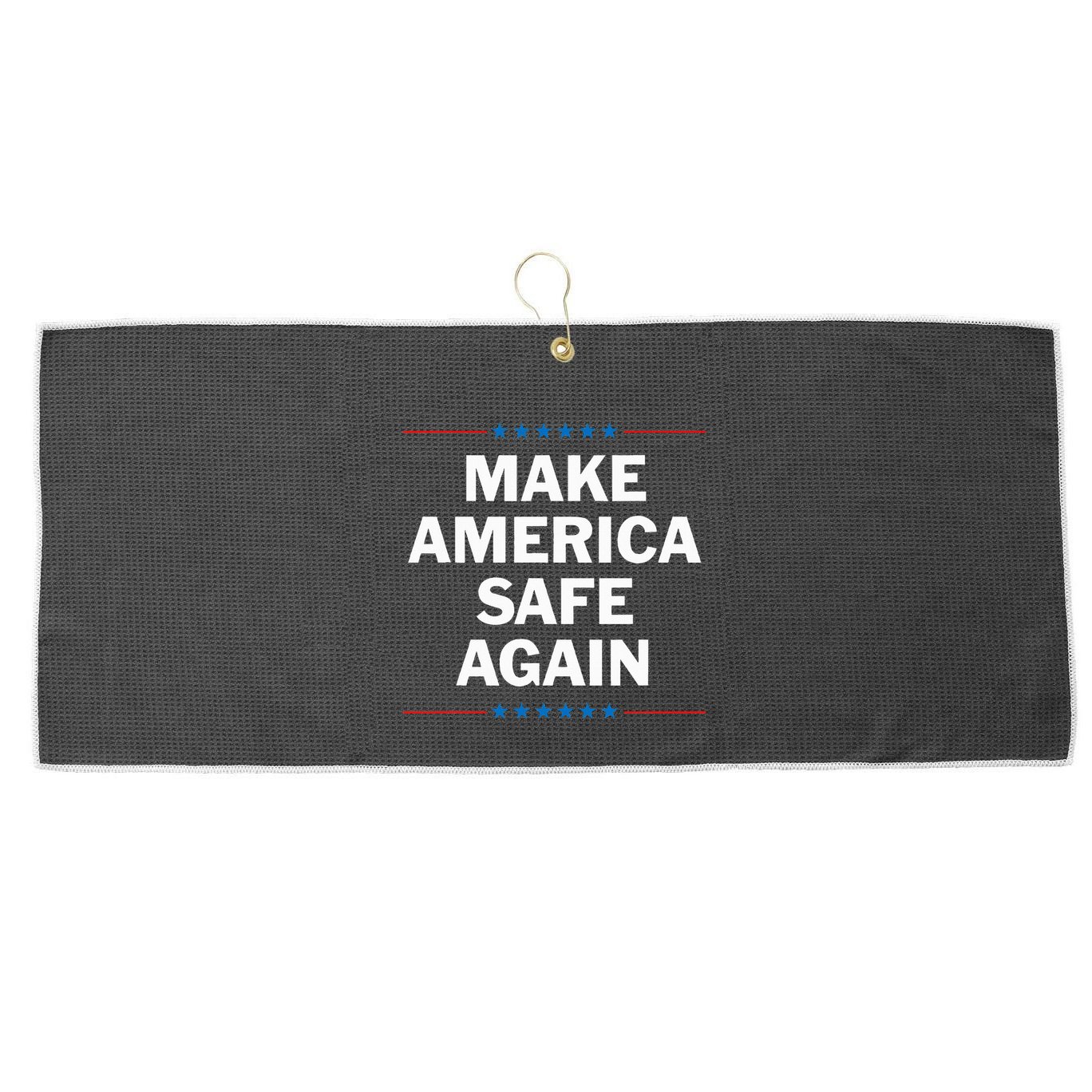 Make America Safe Again Large Microfiber Waffle Golf Towel