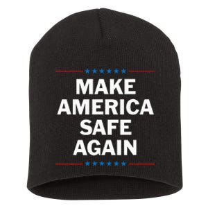 Make America Safe Again Short Acrylic Beanie