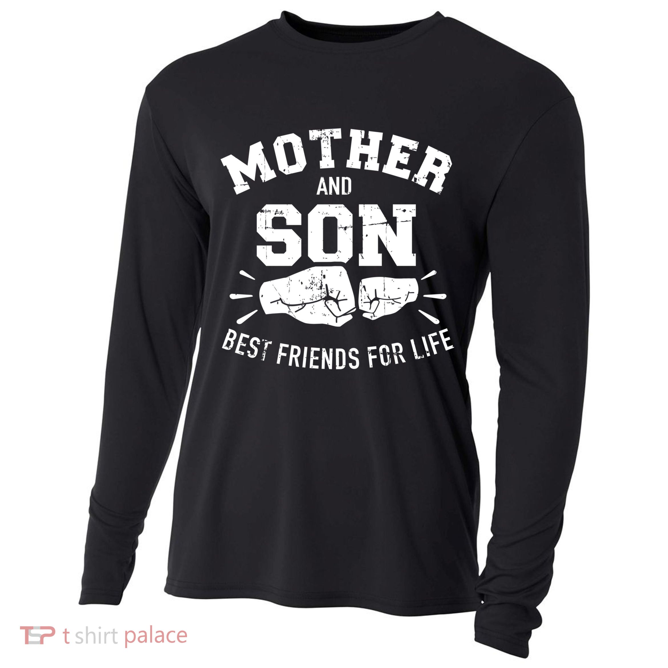 Mother And Son Best Friends For Life Mom Cute Gift Cooling Performance Long Sleeve Crew