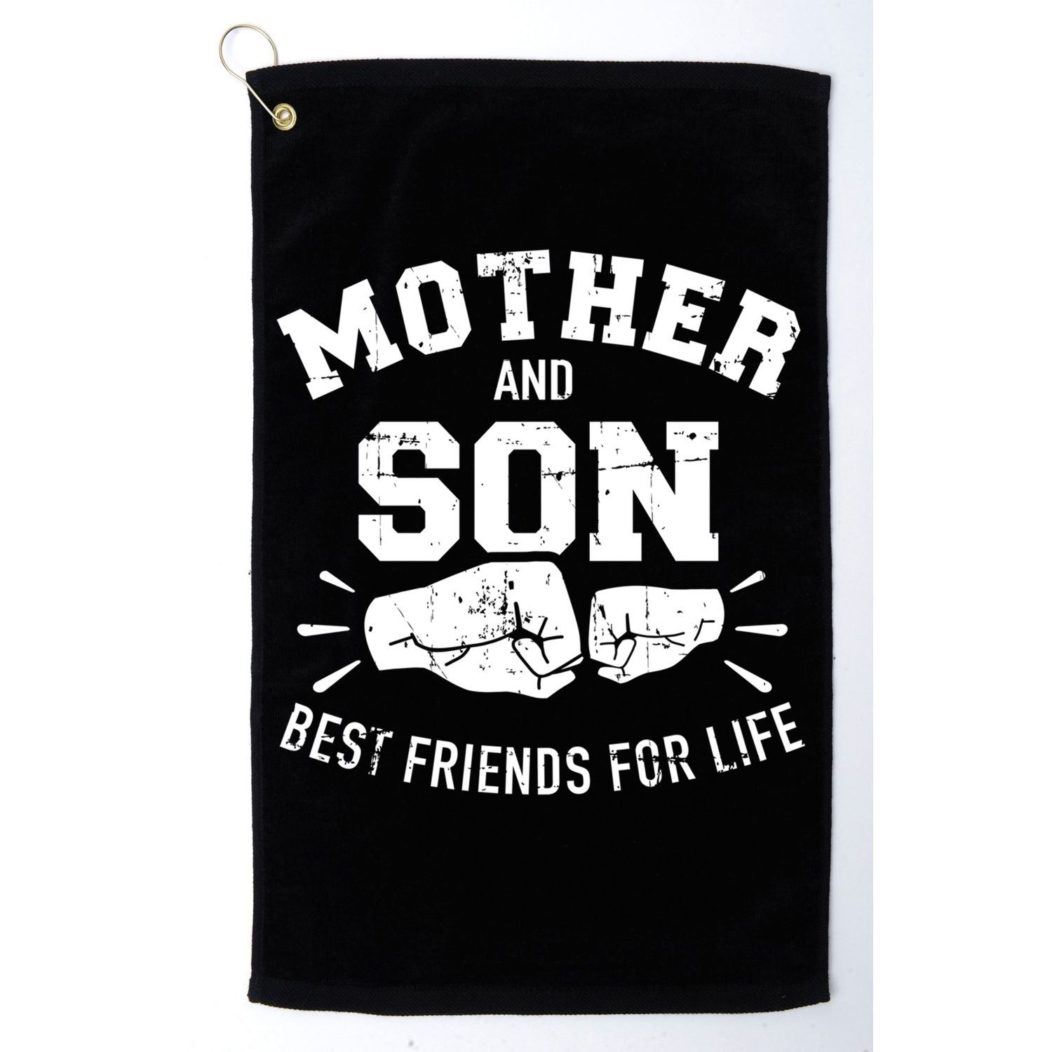 Mother And Son Best Friends For Life Mom Cute Gift Golf Towel