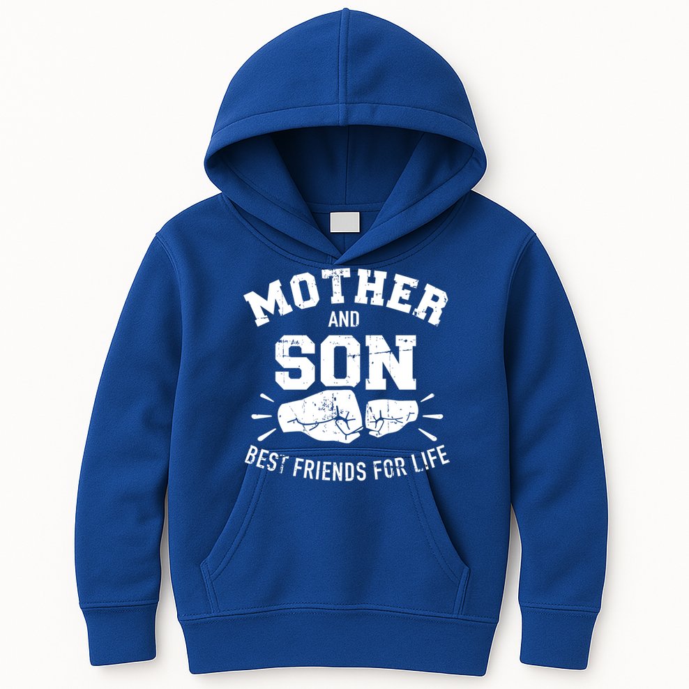 Mother And Son Best Friends For Life Mom Cute Gift Kids Hoodie