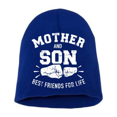 Mother And Son Best Friends For Life Mom Cute Gift Short Acrylic Beanie
