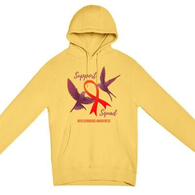 Myelofibrosis Awareness Support Squad Gift Premium Pullover Hoodie