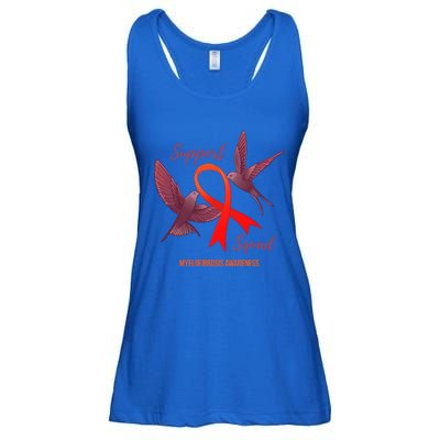 Myelofibrosis Awareness Support Squad Gift Ladies Essential Flowy Tank