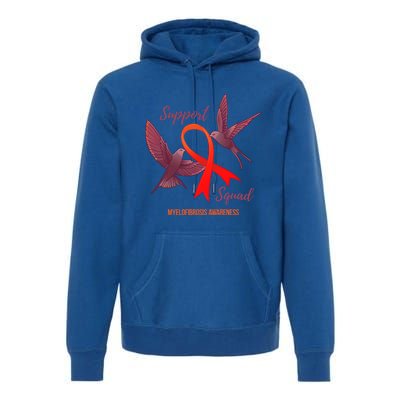 Myelofibrosis Awareness Support Squad Gift Premium Hoodie