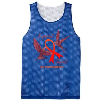 Myelofibrosis Awareness Support Squad Gift Mesh Reversible Basketball Jersey Tank