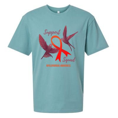 Myelofibrosis Awareness Support Squad Gift Sueded Cloud Jersey T-Shirt