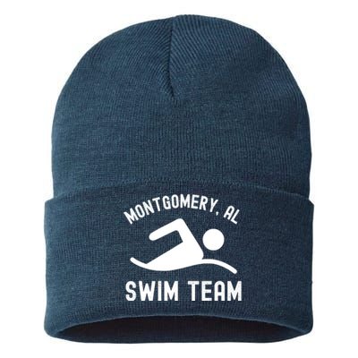 Montgomery Alabama Swim Team Riverfront Boat Brawl Sustainable Knit Beanie