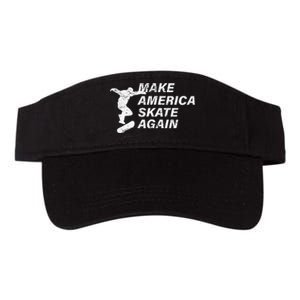 Make America Skate Again Cool Skateboard Gift Valucap Bio-Washed Visor